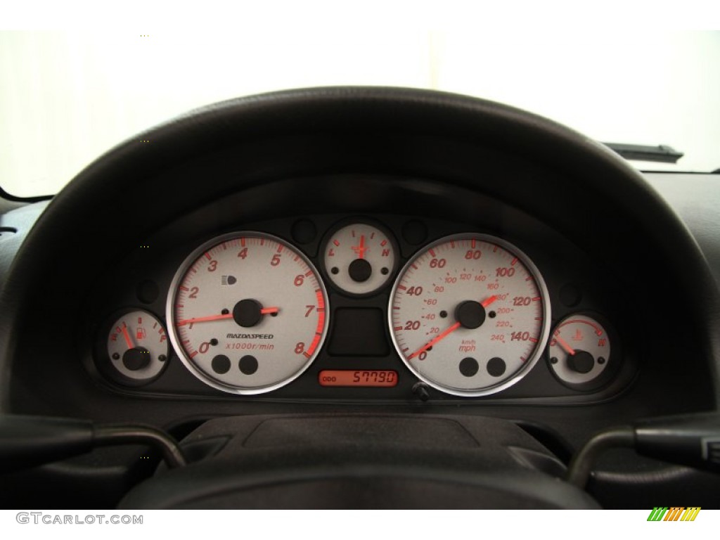 2004 MX-5 Miata MAZDASPEED Roadster - Titanium Gray Metallic / Black/Red photo #8