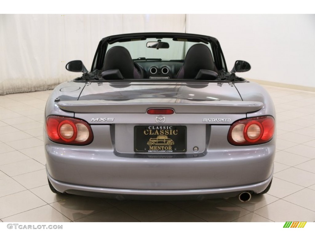 2004 MX-5 Miata MAZDASPEED Roadster - Titanium Gray Metallic / Black/Red photo #12