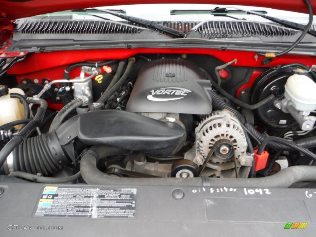 2005 Silverado 1500 LS Extended Cab 4x4 - Victory Red / Medium Gray photo #13