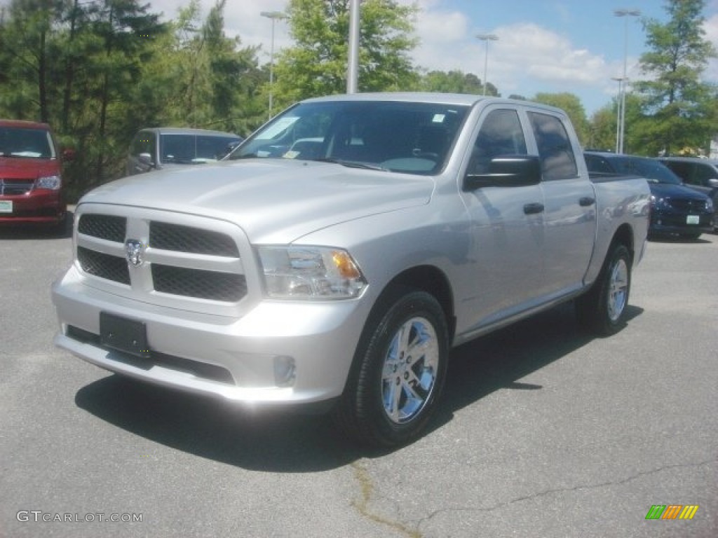 2014 1500 Express Crew Cab - Bright Silver Metallic / Black/Diesel Gray photo #9