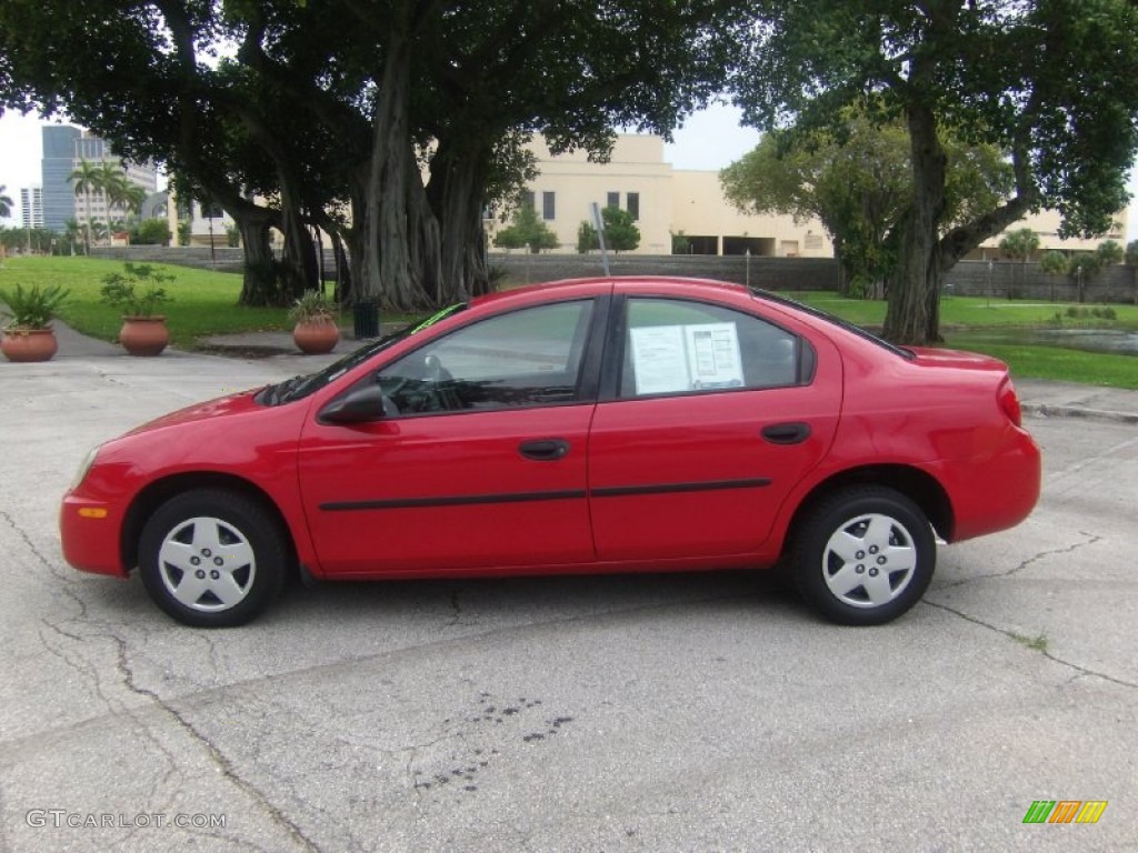 2003 Neon SE - Flame Red / Dark Slate Gray photo #2