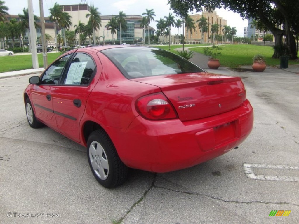 2003 Neon SE - Flame Red / Dark Slate Gray photo #3