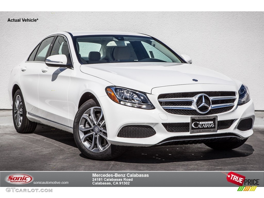 2015 C 300 - Polar White / Silk Beige/Black photo #1