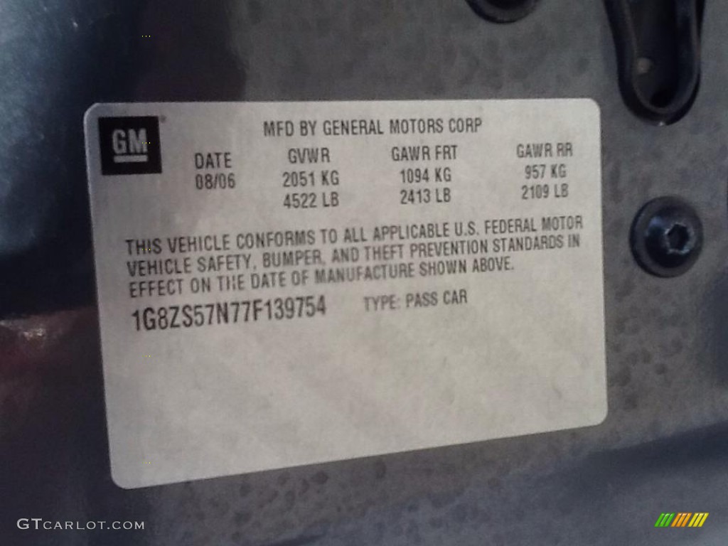 2007 Aura XE - Techno Gray Metallic / Gray photo #6