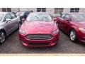 2015 Ruby Red Metallic Ford Fusion SE  photo #2