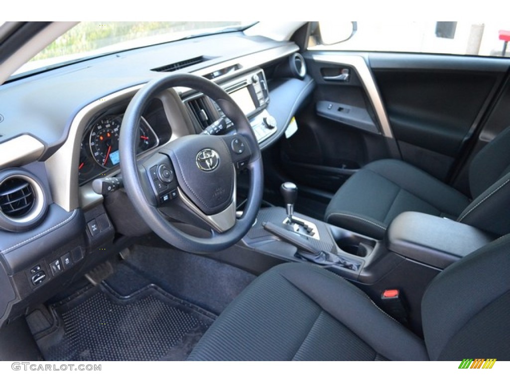 Black Interior 2015 Toyota RAV4 XLE Photo #103588562