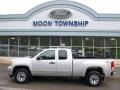 2011 Pure Silver Metallic GMC Sierra 1500 SL Extended Cab 4x4  photo #7