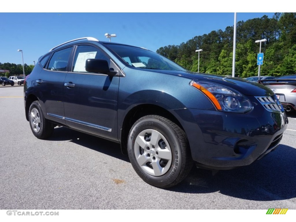 Graphite Blue 2015 Nissan Rogue Select S Exterior Photo #103594250