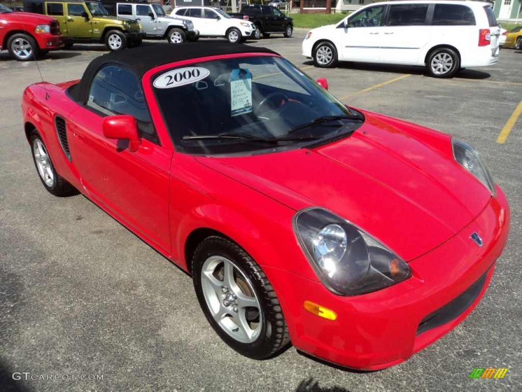 Absolutely Red 2000 Toyota MR2 Spyder Roadster Exterior Photo #103597865