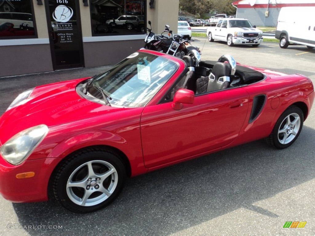 2000 MR2 Spyder Roadster - Absolutely Red / Black photo #5