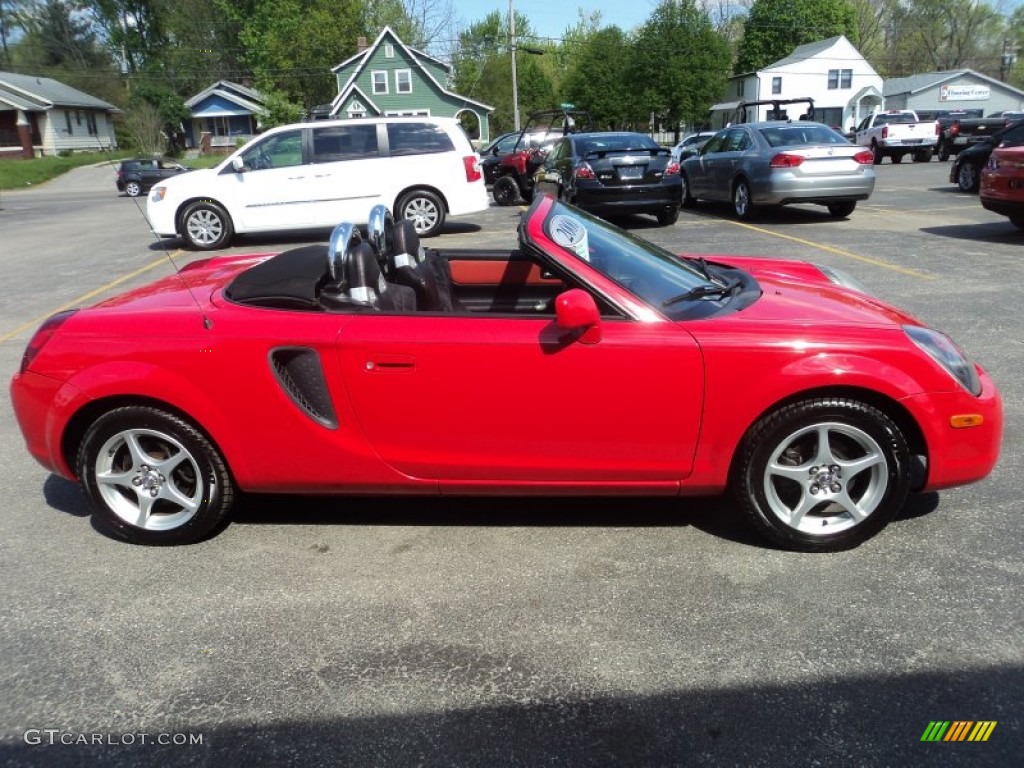 2000 MR2 Spyder Roadster - Absolutely Red / Black photo #10