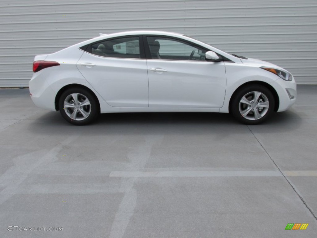 2016 Elantra Value Edition - White / Beige photo #3