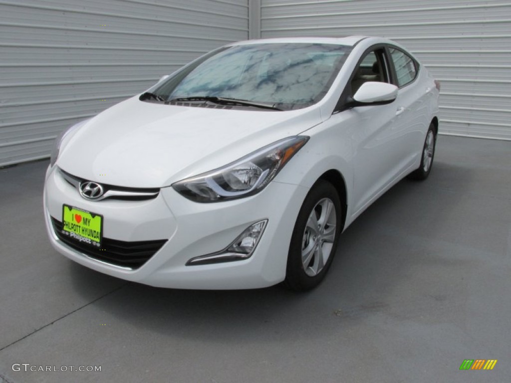 2016 Elantra Value Edition - White / Beige photo #7