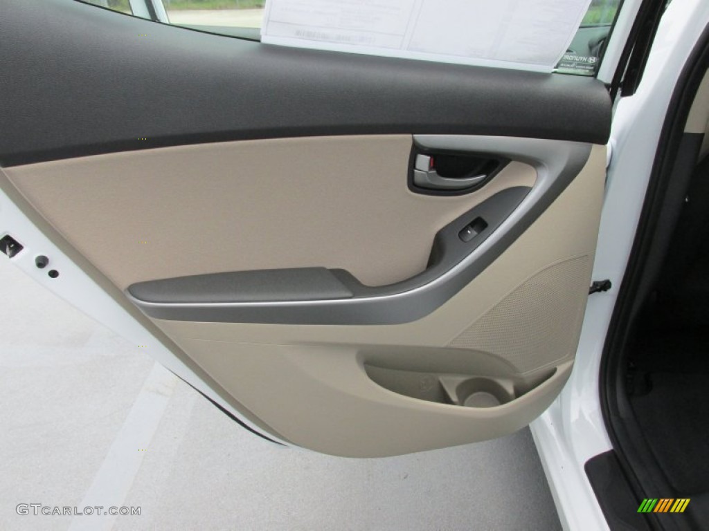 2016 Elantra Value Edition - White / Beige photo #16