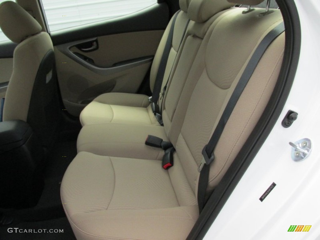 2016 Elantra Value Edition - White / Beige photo #17