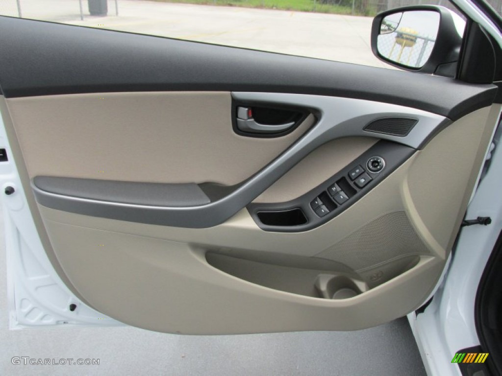 2016 Elantra Value Edition - White / Beige photo #18