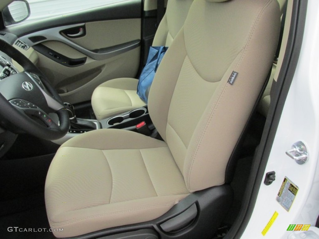 Beige Interior 2016 Hyundai Elantra Value Edition Photo #103598975