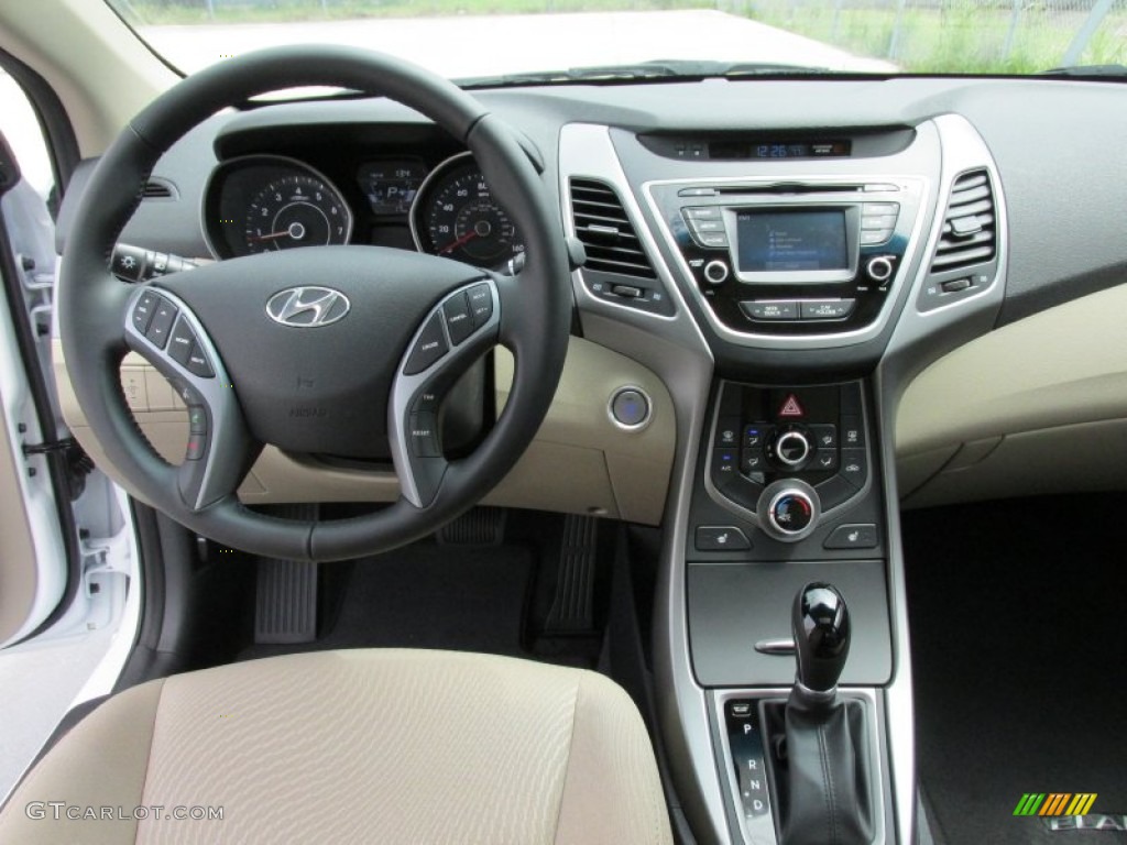 2016 Elantra Value Edition - White / Beige photo #23