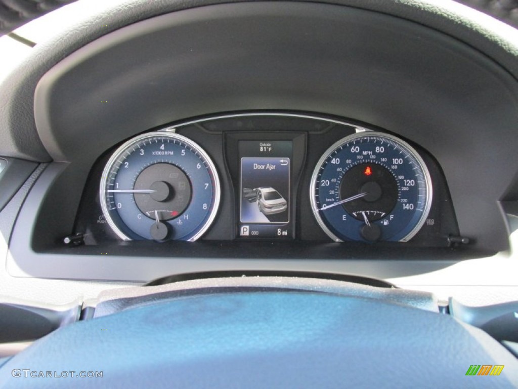 2015 Camry XLE V6 - Attitude Black Metallic / Black photo #32