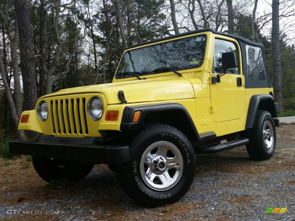 Solar Yellow Jeep Wrangler