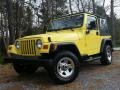 2001 Solar Yellow Jeep Wrangler SE 4x4  photo #1