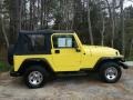 2001 Solar Yellow Jeep Wrangler SE 4x4  photo #4