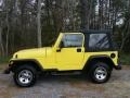 2001 Solar Yellow Jeep Wrangler SE 4x4  photo #5