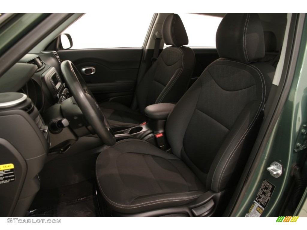 2014 Soul 1.6 - Kale Green / Black Diamond Woven Cloth photo #5