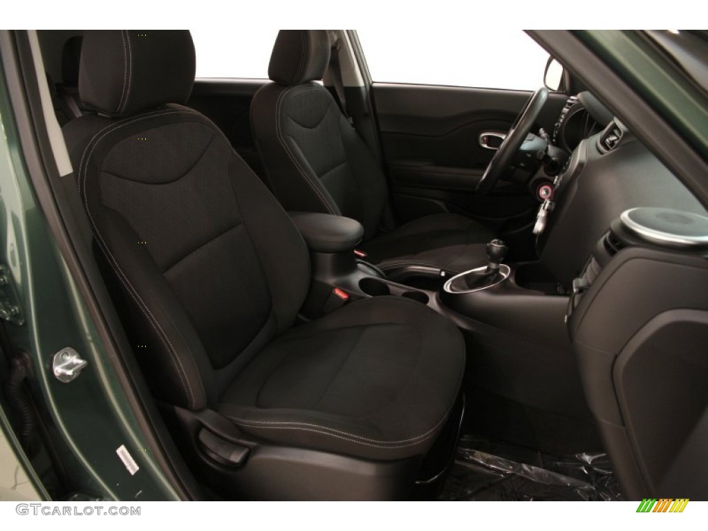 2014 Soul 1.6 - Kale Green / Black Diamond Woven Cloth photo #12