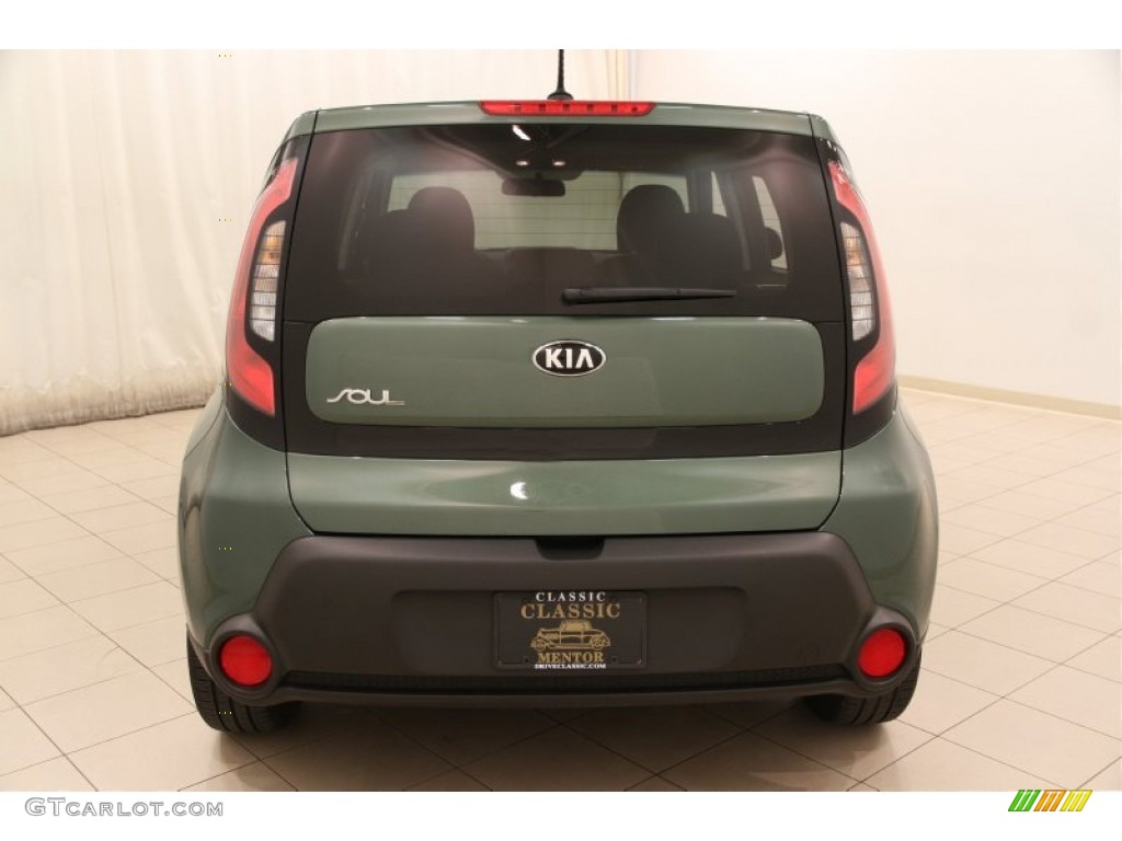 2014 Soul 1.6 - Kale Green / Black Diamond Woven Cloth photo #15