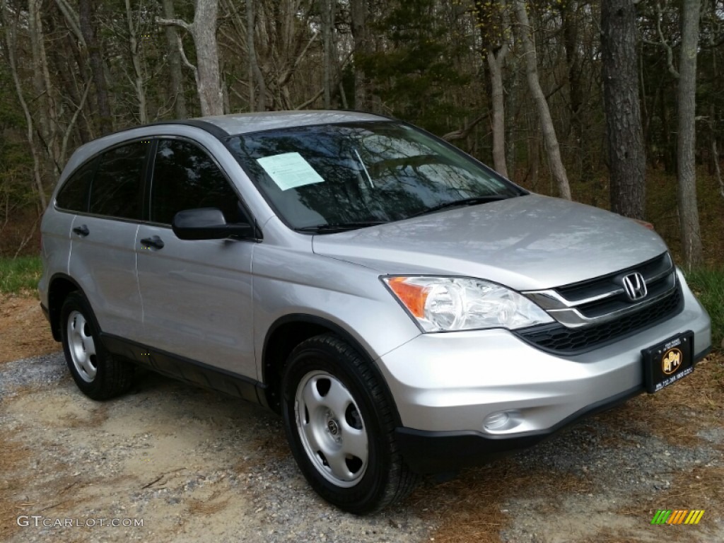 2011 CR-V LX - Alabaster Silver Metallic / Gray photo #3