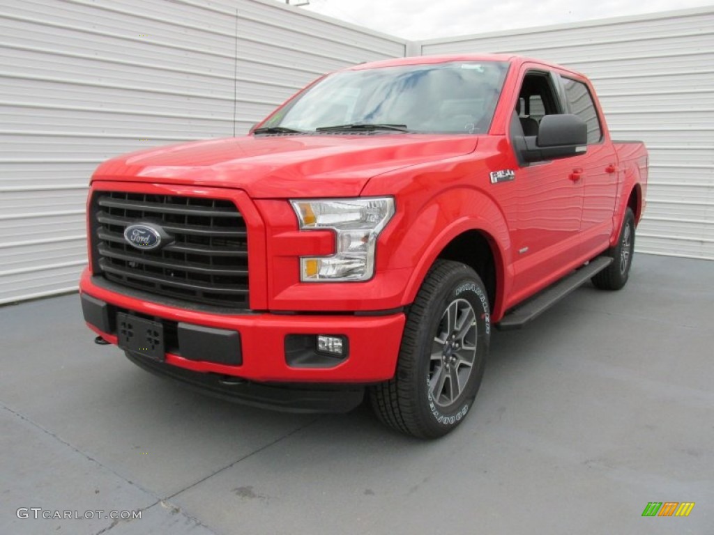 2015 F150 XLT SuperCrew 4x4 - Race Red / Black photo #7