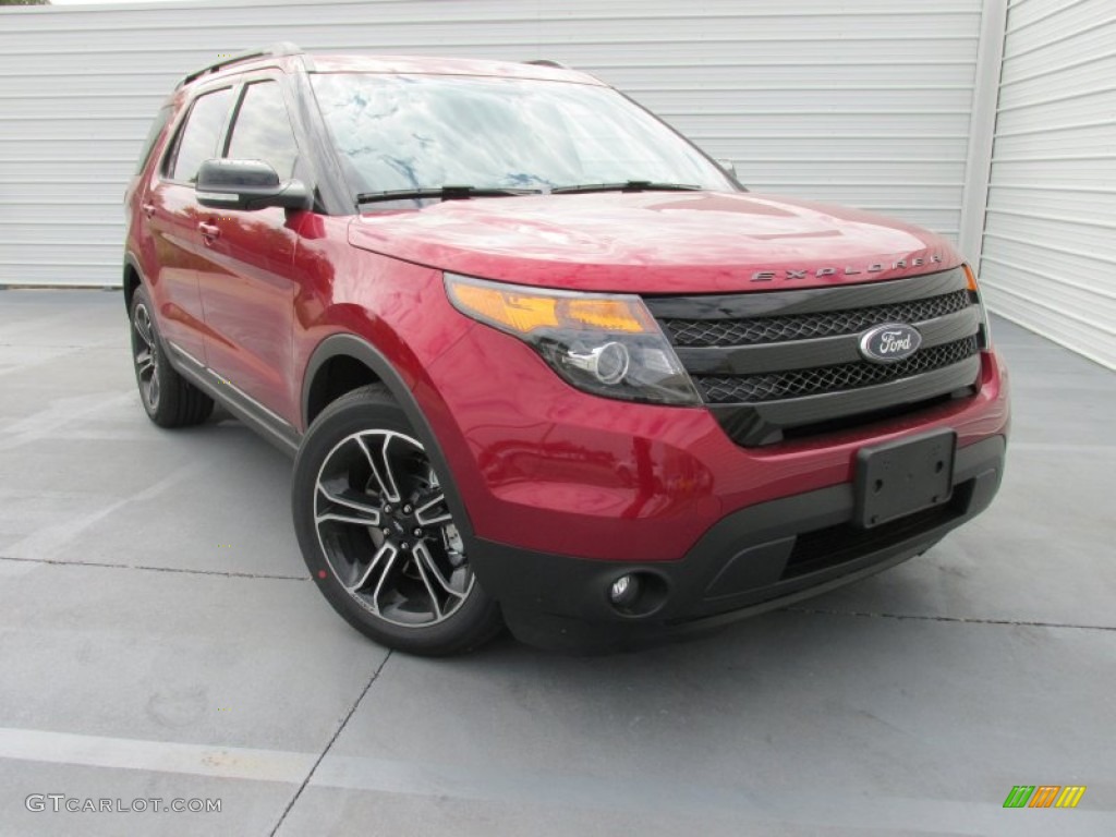 2015 Explorer Sport 4WD - Ruby Red / Sport Charcoal Black photo #1