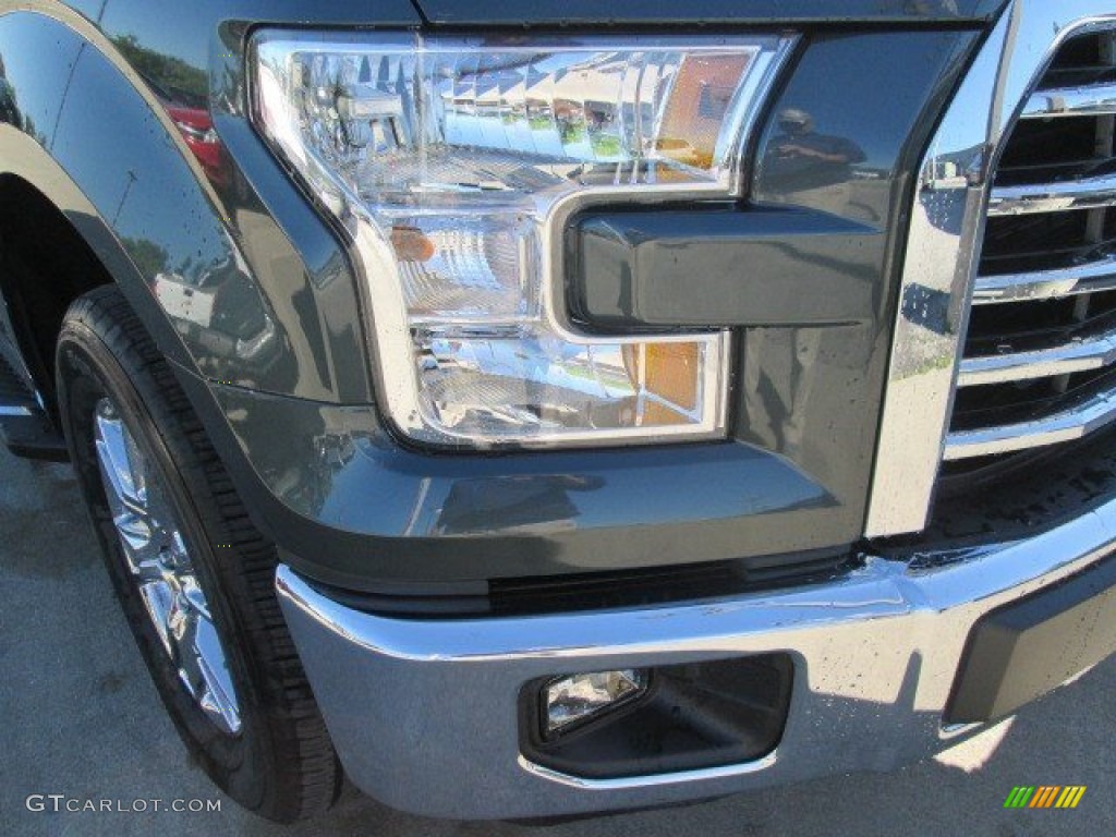 2015 F150 XLT SuperCrew - Guard Metallic / Medium Earth Gray photo #3