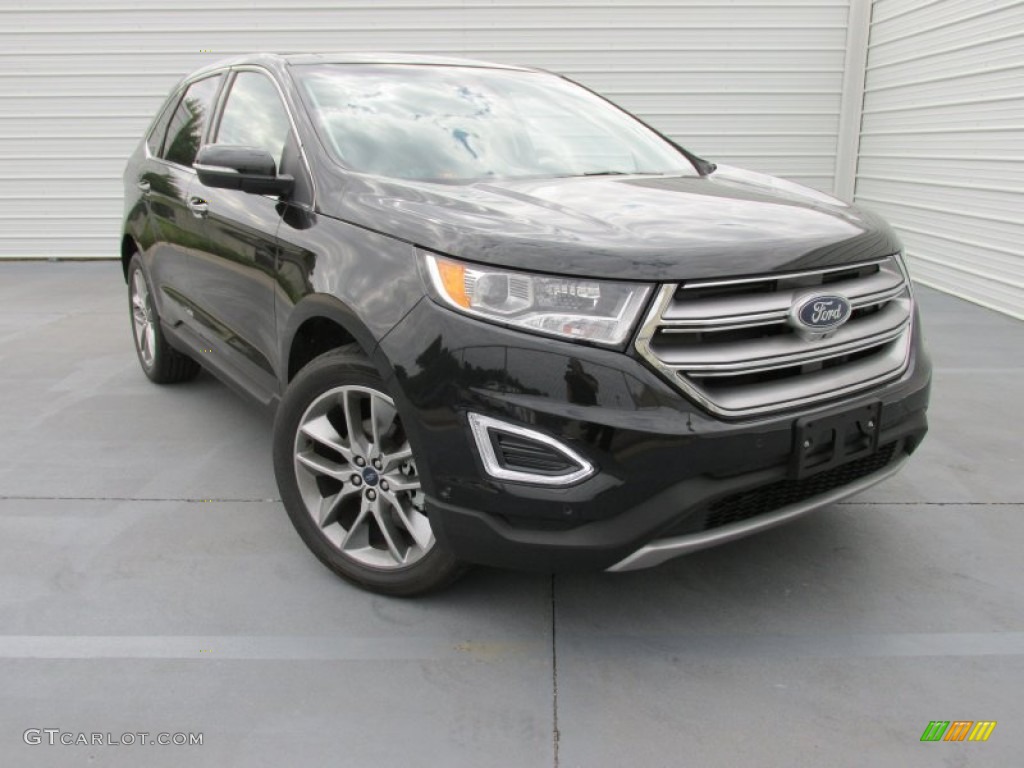 Tuxedo Black Metallic 2015 Ford Edge Titanium Exterior Photo #103606610