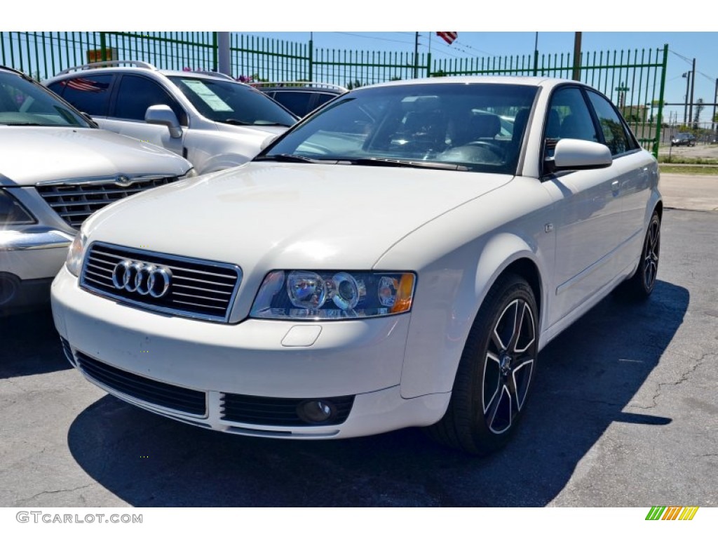 2005 A4 1.8T Sedan - Arctic White / Ebony photo #3
