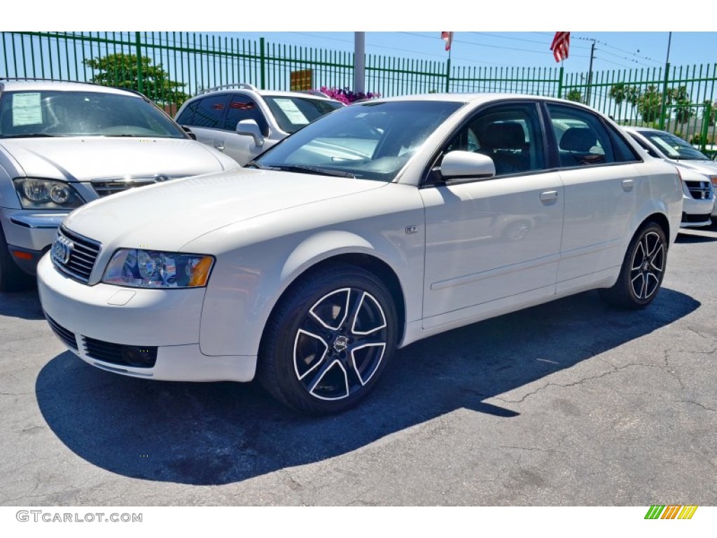 2005 A4 1.8T Sedan - Arctic White / Ebony photo #4