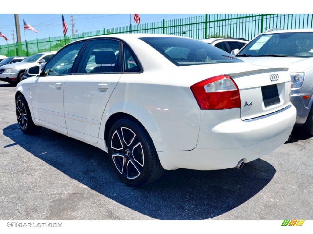 2005 A4 1.8T Sedan - Arctic White / Ebony photo #8