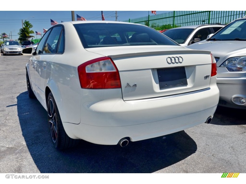 2005 A4 1.8T Sedan - Arctic White / Ebony photo #9