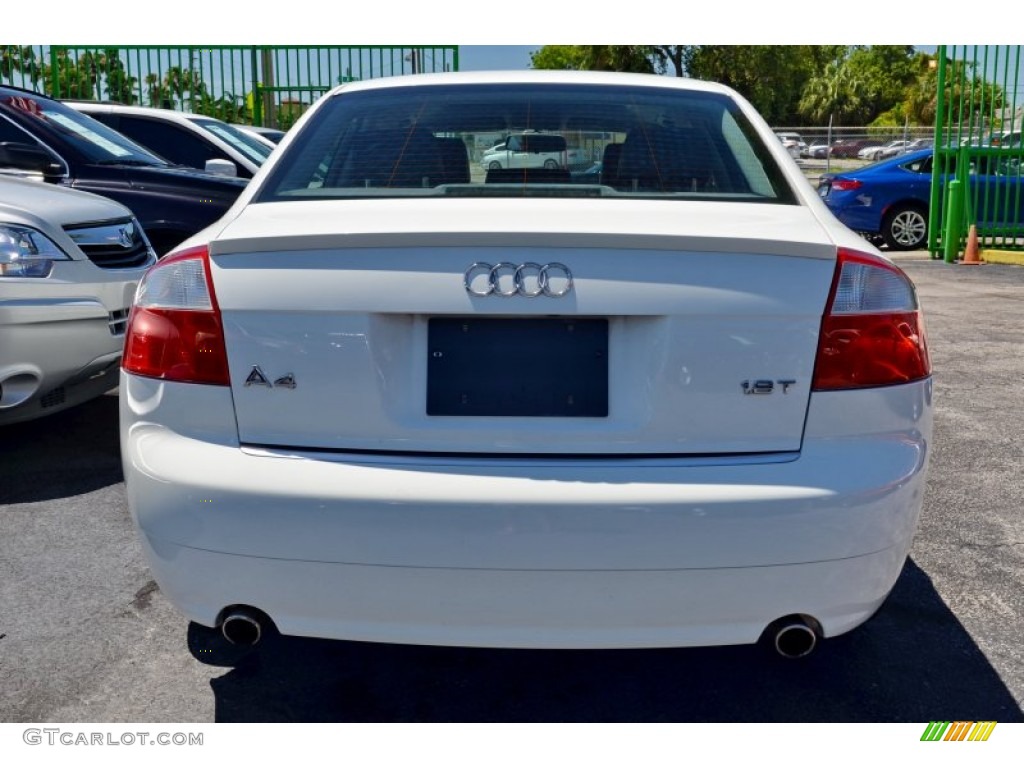 2005 A4 1.8T Sedan - Arctic White / Ebony photo #37