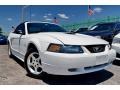 2001 Oxford White Ford Mustang V6 Convertible  photo #1