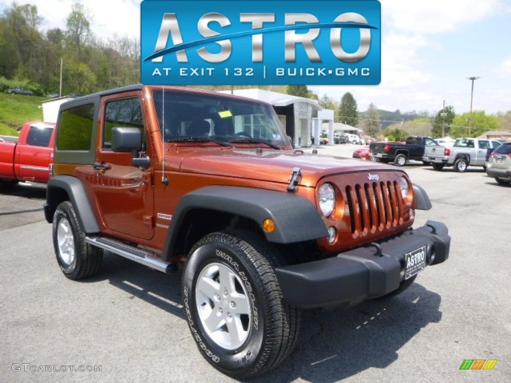 2014 Wrangler Sport 4x4 - Copperhead / Black photo #1