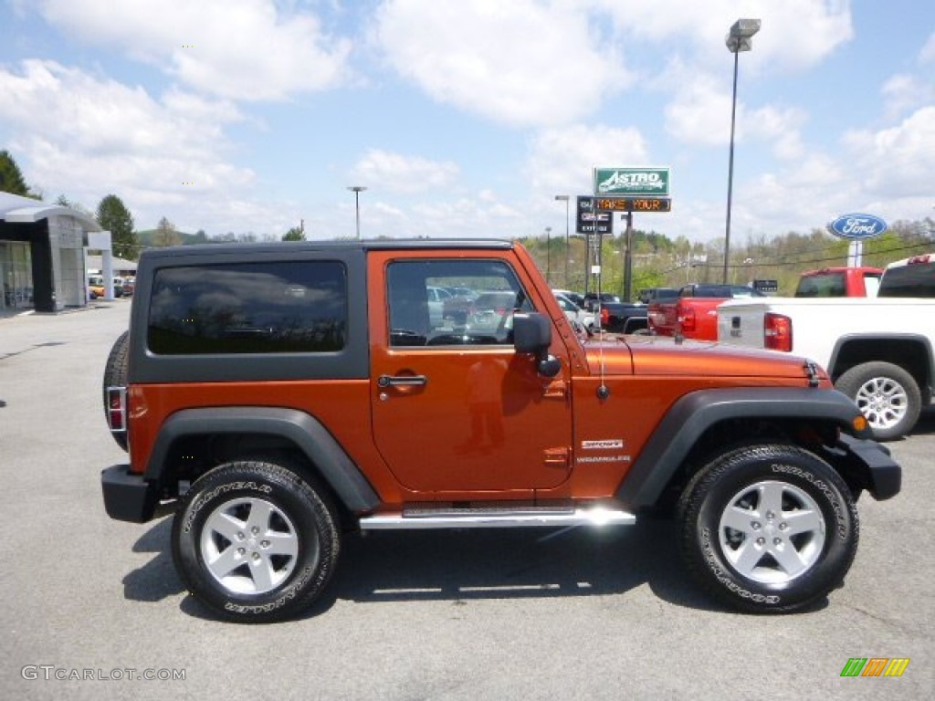 2014 Wrangler Sport 4x4 - Copperhead / Black photo #2