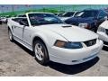 2001 Oxford White Ford Mustang V6 Convertible  photo #45