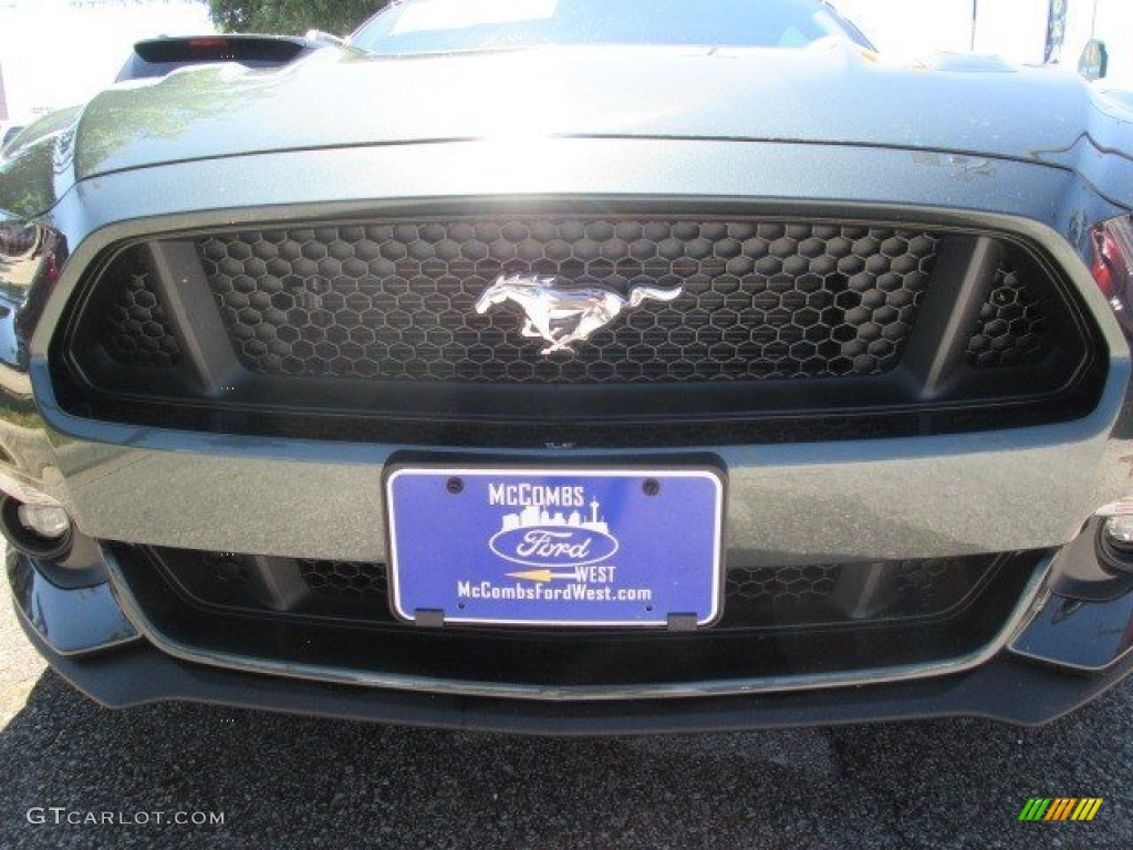 2015 Mustang GT Premium Coupe - Guard Metallic / Ebony photo #8