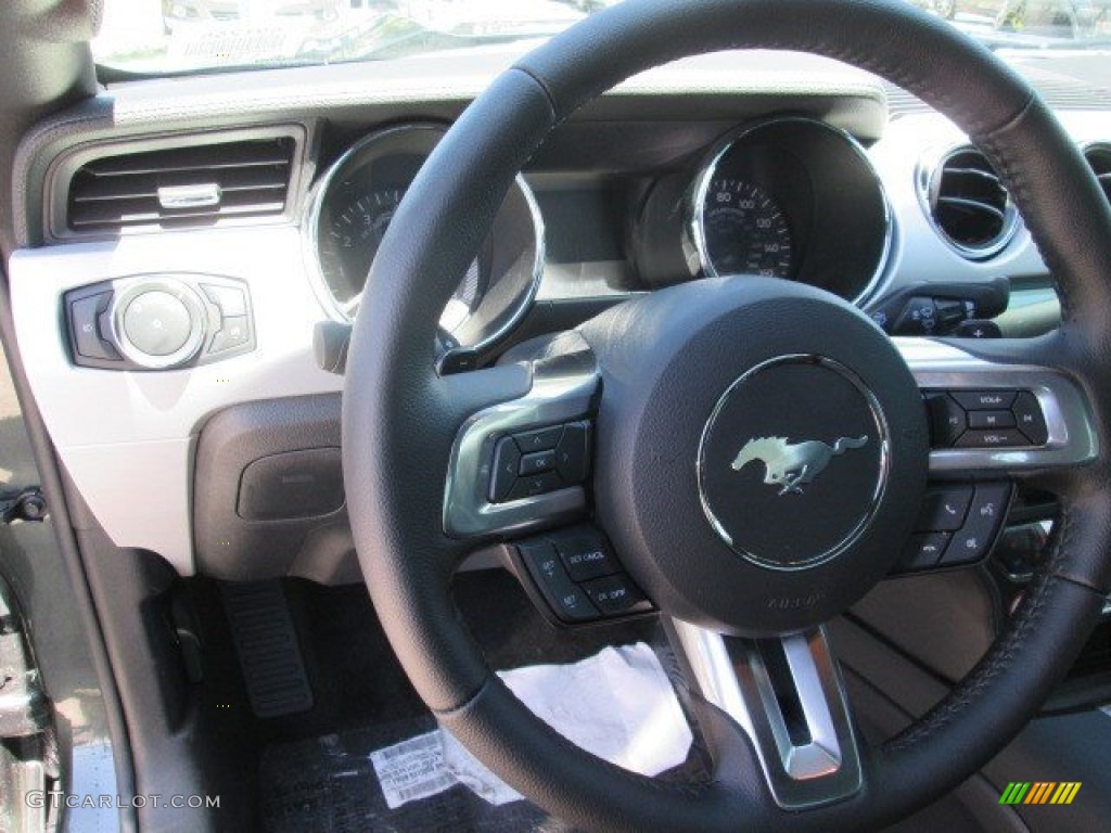 2015 Mustang GT Premium Coupe - Guard Metallic / Ebony photo #20