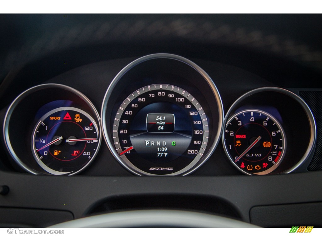 2015 Mercedes-Benz C 63 AMG Coupe Gauges Photo #103610111