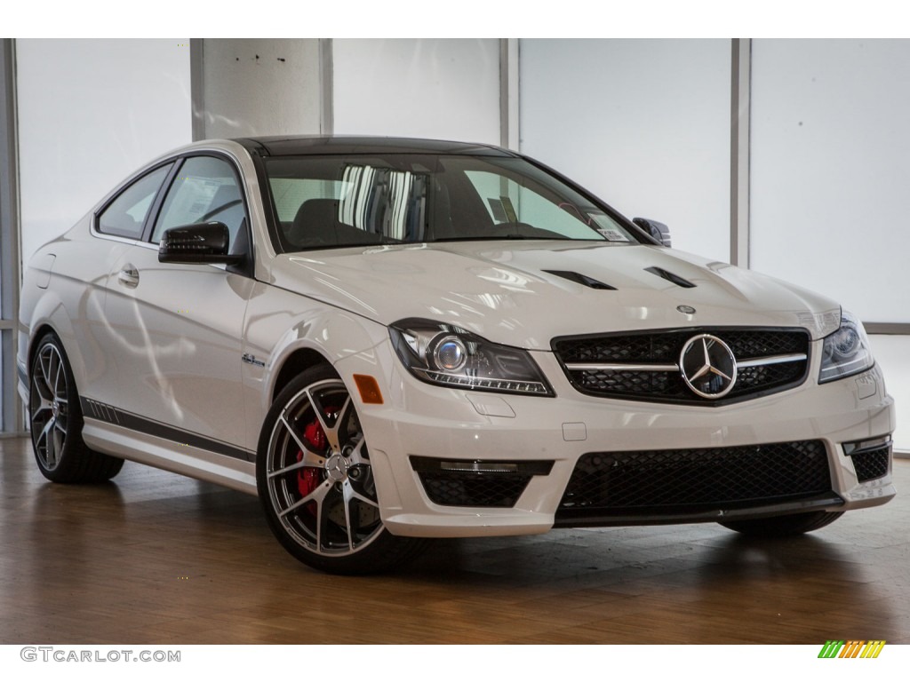 Polar White 2015 Mercedes-Benz C 63 AMG Coupe Exterior Photo #103610267