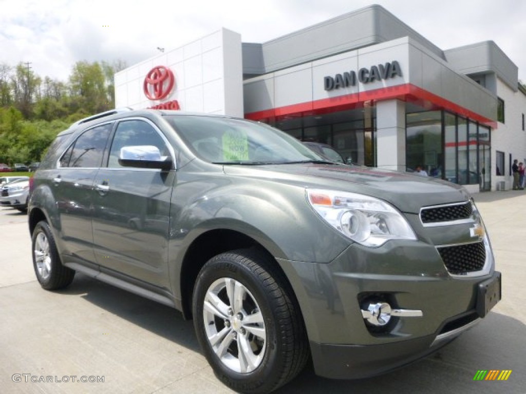 2013 Equinox LTZ AWD - Steel Green Metallic / Light Titanium/Jet Black photo #1