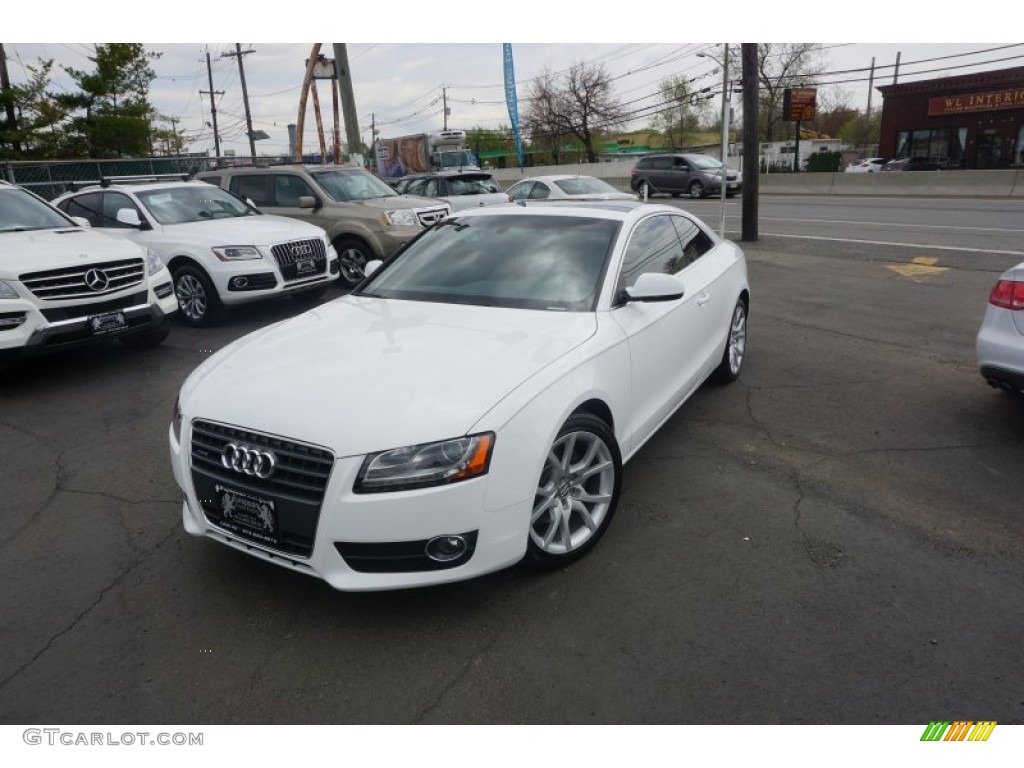 2012 A5 2.0T quattro Coupe - Ibis White / Cinnamon Brown photo #12